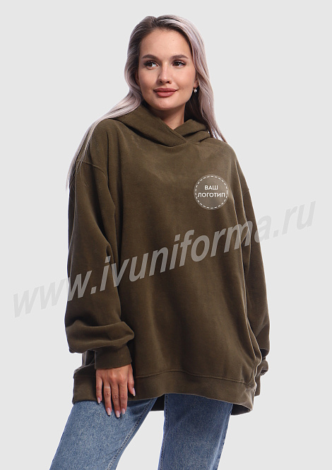 Толстовка женская оверсайз (промо) арт. ТР-03-20-ФЛ