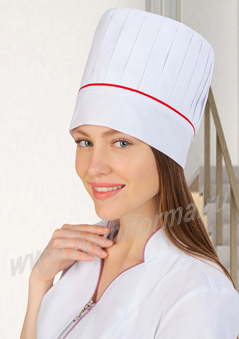 Колпак "Шеф-повар" белый женский