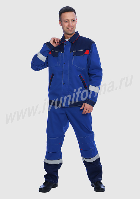 Костюм рабочий мужской арт. Р-02-19-ГР
