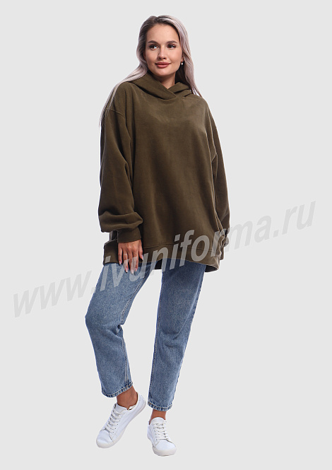 Толстовка женская оверсайз (промо) арт. ТР-03-20-ФЛ